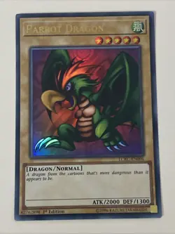 Yugioh - Parrot Dragon - 1st Edition - Ultra Rare NM - Free Holographic Card - C - Image 1