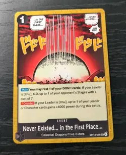 One Piece CCG Never Existed... In The First Place... UC Card OP13-098 NM - Image 1