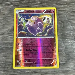 Pokemon Clefairy Card NM/Mint 81/122 Reverse Holo BREAKpoint TCG - Image 1