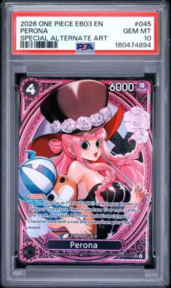 PERONA PSA 10 - 2026 ONE PIECE EB03 - EXTRA BOOSTER - ONE PIECE HEROINES EDITION - Image 1