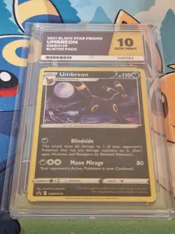 Umbreon SWSH129 Swsh: Sword & Shield Promo Cards BLACK STAR PROMO ACE 10 - Image 3