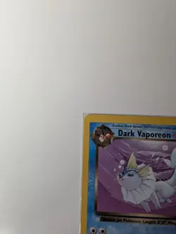 Pokemon Dark Vaporeon TCG Uncommon Card 45/82 Unlimited - Image 2