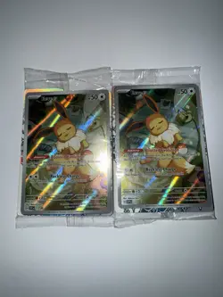 (2) Eevee 173 Prismatic Evolutions Scarlet & Violet Promo Pokemon Card SEALED 🔥 - Image 1