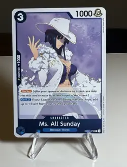 One Piece Card Game Ms. All Sunday OP01-079 R Blocker Foil English - Image 1