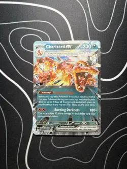 Charizard ex 125/197 Double Rare Holo Obsidian Flames Pokemon Card LP/MP Vintage - Image 1