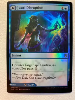 MTG 1x FOIL Jwari Disruption # 64 Zendikar Rising Magic the Gathering Card x1 NM - Image 1