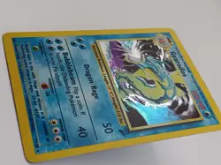 Gyarados 7/130 Base Set 2 Rare Holo Pokemon Card 2000 Vintage WOTC MP - Image 2