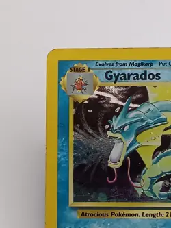 Gyarados 7/130 Base Set 2 Rare Holo Pokemon Card 2000 Vintage WOTC MP - Image 4
