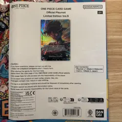 One Piece Card Game Official Playmat Vol 5 + Luffy Promo Card English Ships Now - Image 2