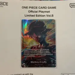 One Piece Card Game Official Playmat Vol 5 + Luffy Promo Card English Ships Now - Image 3