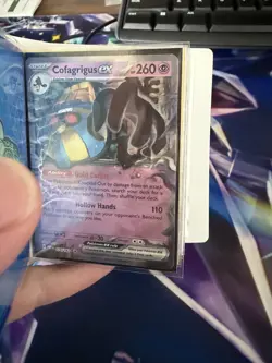 Pokemon Binder 30 Card Full Arts Ex's, Etb Promos Lot - Image 3