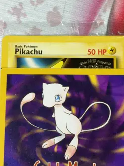 Pikachu Pokemon The First Movie Promo Card Sealed 1999 WB Gold Stamp Catch Mew - Image 1