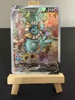 Vaporeon V Pokemon Card DISPLAY ART CARD - Image 1