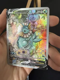 Vaporeon V Pokemon Card DISPLAY ART CARD - Image 2