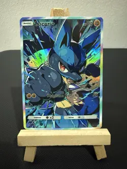 Lucario Pokemon Card DISPLAY ART CARD - Image 1