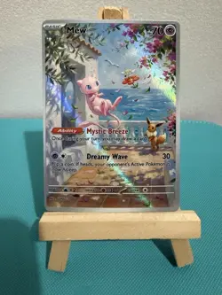 Summer Mew Eevee Floette Wingull Pokemon Card DISPLAY ART - Image 1
