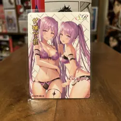 Goddess Story Cherry Blossom Kiss Waifu SR Card YHZW-SR-10 Euryale and Stheno - Image 1