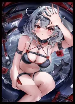 Hololive Sakamata Chloe Swimsuit ver. doujin Card Sleeve Protector - Image 1
