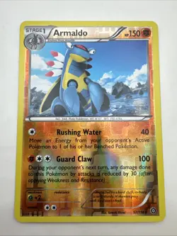 Pokemon Card Armaldo Steam Siege Reverse Holo Rare 57/114 - Image 1