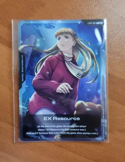 SEALED Gundam TCG Relena EX Resource EXRP-001 Card Promo Gundam Base Mobile Tour - Image 1