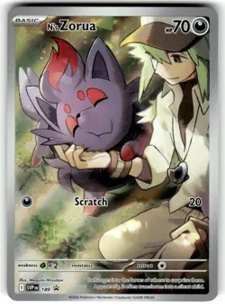 N's Zorua - Holo Promo SV: Scarlet & Violet Promo Cards 189 NM - Image 1