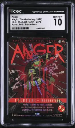 ANGER | MTG: Secret Lair | TMNT The Last Ronin (Foil) GEM MINT 10 - Image 1