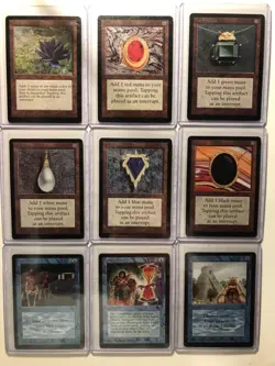 MTG Beta Power 9 Proxies Set Black Lotus Magic the Gathering - Image 1