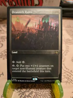 MTG Drannith Ruins March of the Machine: The Aftermath Foil Etched Rare NM - Image 1
