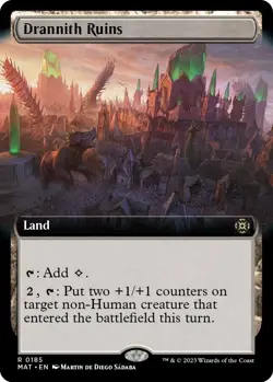 *foil extended art DRANNITH RUINS 185 March the Machine Aftermath MTG - Image 1