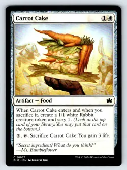 Carrot Cake Bloomburrow BLB 7 Normal NM Forrest Imel - Image 1