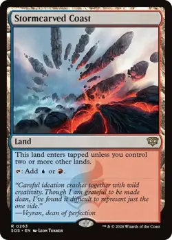 x1 Stormcarved Coast R MTG Secrets of Strixhaven M/NM, English - Image 1