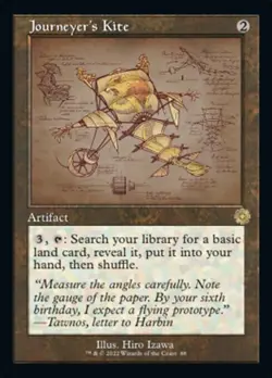 MTG Brothers War Retro Artifacts *FOIL* SCHEMATIC R Journeyer's Kite #088 - Image 1