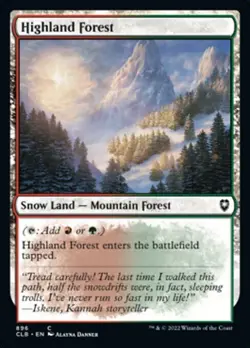 MTG Baldur's Gate C Highland Forest #896 PLAYSET 4x x4 - Image 1