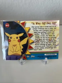 A Way Off Day Off OR15 Charizad Topps Series 3 Orange Blue Logo 1st Print - Image 2