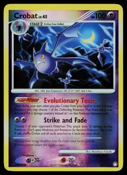 Pokemon Card - Crobat Mysterious Treasures 23/123 Reverse Holo Rare - Image 1