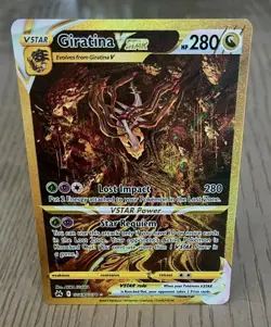 2023 Pokemon Giratina VSTAR Crown Zenith GG69/GG70 Gold Secret Rare Raw NM - Image 1