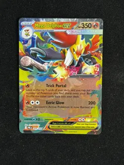 Mega Delphox ex 008/084 Holo Pokemon Pitch Black - NM - Image 1