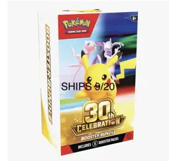 LOW PRICE! Pokemon 30th Anniversary 6 Booster Bundle! See Photos! READ! - Image 1