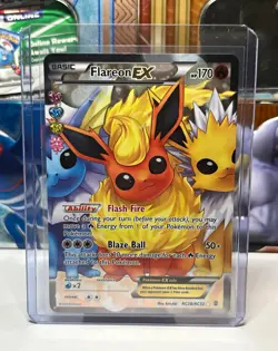 The Pokemon Company Flareon EX RC28/RC32 Full Art Holo Ultra Rare ENG 2016 - Image 1