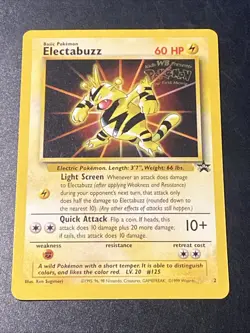 Electabuzz 2/53 Black Star Movie Promo WOTC Regular Pokemon TCG Card NM - Image 1