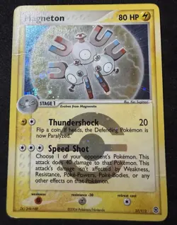 Pokemon TCG Magneton 27/112 Stage 1 80 HP Rare Reverse Holo English FireRed - Image 1