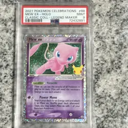 The Pokemon Company 2021 Mew ex 88/92 Celebrations Classic Collection Holo PSA 9 - Image 1