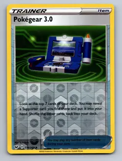 Pokegear 3.0 174/202 Uncommon Sword & Shield Pokemon Near Mint Reverse Holo - Image 1