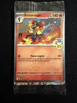 New Armarouge Pokemon Best Buy Promo Card 2026 Pitch Black SWIRL IN FLAME 🌀 - Image 1