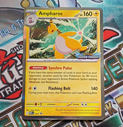 Pokemon TCG Ampharos MEP 075 Chaos Rising Prerelease Promo - Image 1