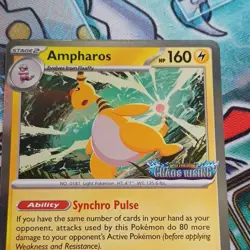 Pokemon TCG Ampharos MEP 075 Chaos Rising Prerelease Promo - Image 3