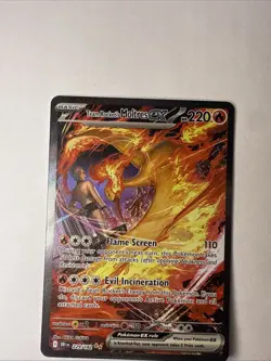 Team Rockets Moltres EX Destined Rivals 229/182 Secret Art Rare Card - Image 3