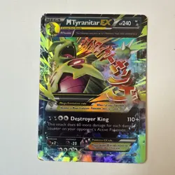 Pokemon M Tyranitar EX Card 43/98 XY-Ancient Origins Ultra Holo Rare - Image 1