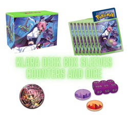 Klara Deck Box Sleeves Coin Dice Pokemon TCG From Premium Tournament Collection - Image 1