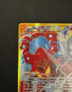 Volcanion EX 115/114 [LP] Secret Rare Steam Siege Holo English - Image 4